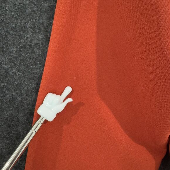 A.L.C. Kieran Jumpsuit Women's 4 Terracotta Orange Pleated Belted Tailored Pleat - Picture 9 of 13